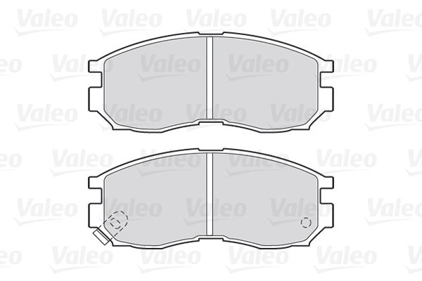 VALEO Комплект тормозных колодок, дисковый тормоз
