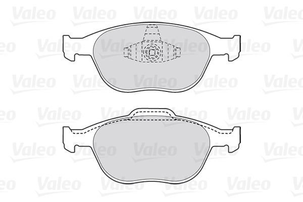 VALEO Комплект тормозных колодок, дисковый тормоз 301639