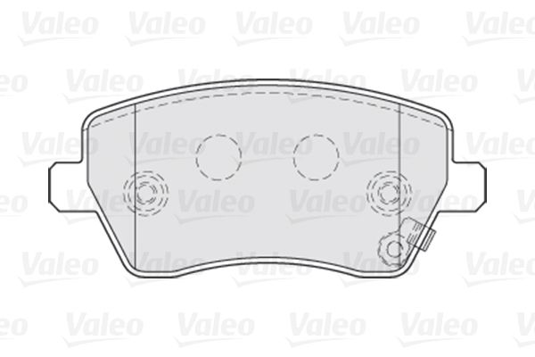 VALEO Комплект тормозных колодок, дисковый тормоз 301641