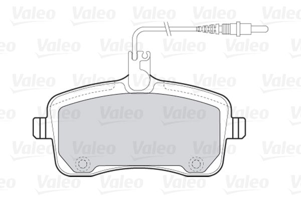 VALEO Piduriklotsi komplekt,ketaspidur 301662