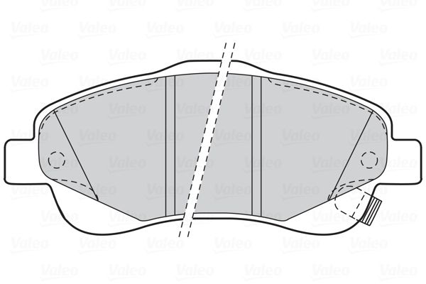 VALEO Piduriklotsi komplekt,ketaspidur 301665