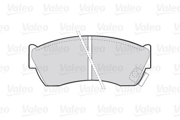 VALEO Комплект тормозных колодок, дисковый тормоз 301666