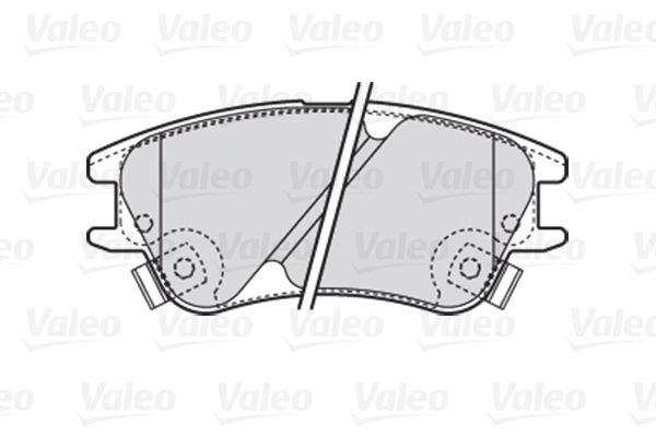 VALEO Комплект тормозных колодок, дисковый тормоз 301708