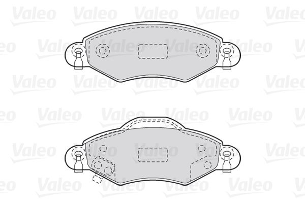 VALEO Комплект тормозных колодок, дисковый тормоз 301736