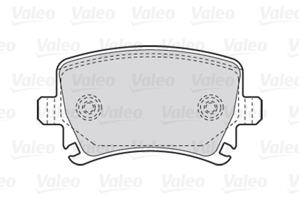 VALEO Комплект тормозных колодок, дисковый тормоз 301752
