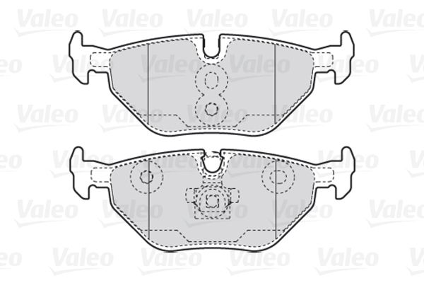 VALEO Комплект тормозных колодок, дисковый тормоз 301753