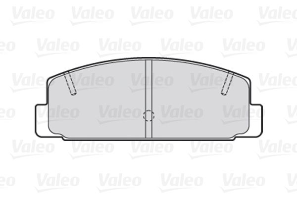 VALEO Комплект тормозных колодок, дисковый тормоз 301780