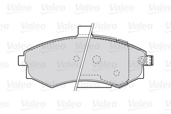 VALEO Комплект тормозных колодок, дисковый тормоз 301781