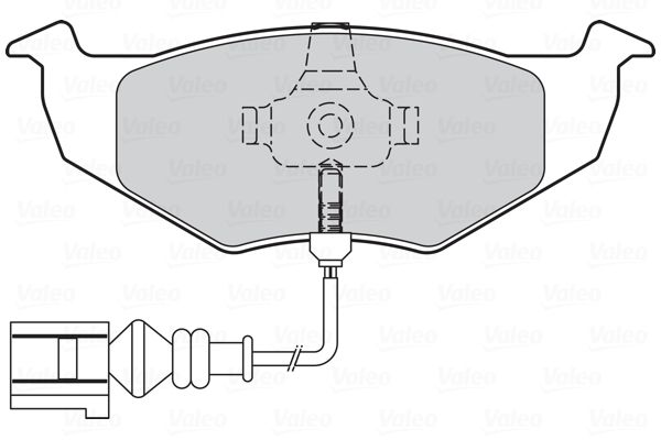 VALEO Комплект тормозных колодок, дисковый тормоз 301805