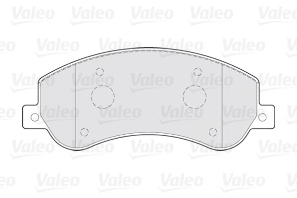 VALEO Комплект тормозных колодок, дисковый тормоз 301816