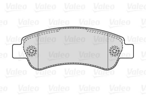 VALEO Комплект тормозных колодок, дисковый тормоз 301892