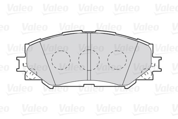 VALEO Комплект тормозных колодок, дисковый тормоз 301943