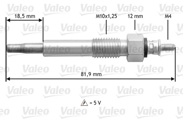 VALEO Свеча накаливания 345205