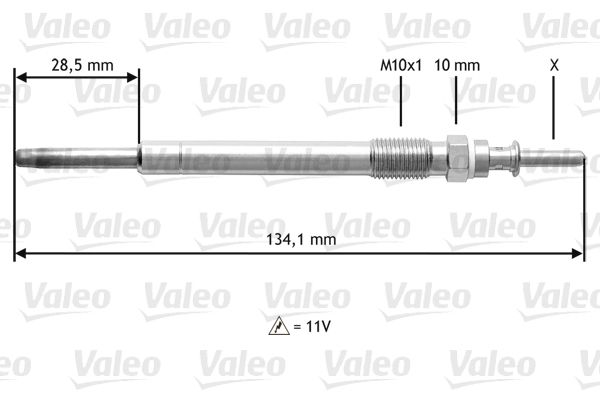 VALEO Свеча накаливания 345208