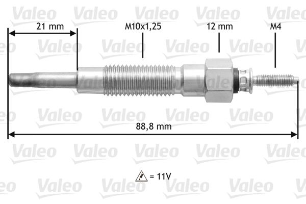 VALEO Свеча накаливания 345213