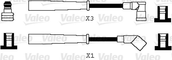 VALEO Комплект проводов зажигания 346066