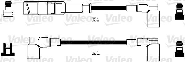 VALEO Комплект проводов зажигания 346070