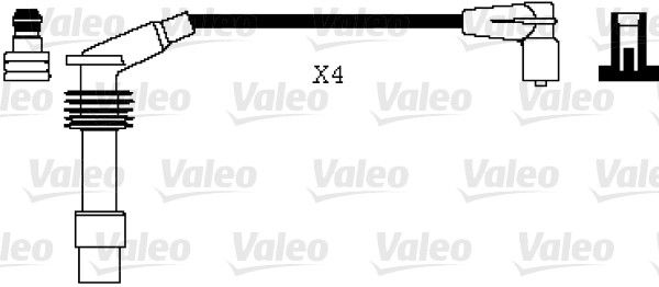 VALEO Комплект проводов зажигания 346074