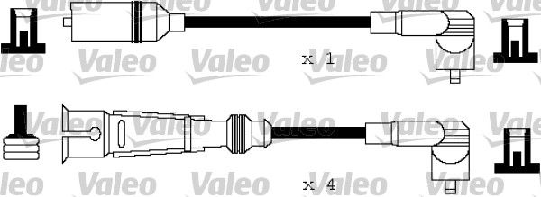 VALEO Комплект проводов зажигания 346120