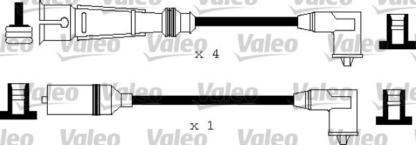 VALEO Комплект проводов зажигания 346176