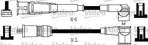 VALEO Комплект проводов зажигания 346219
