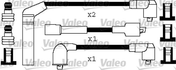 VALEO Комплект проводов зажигания 346340