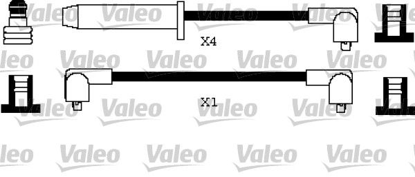 VALEO Комплект проводов зажигания 346397