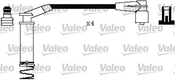 VALEO Комплект проводов зажигания 346405