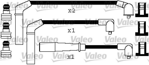 VALEO Комплект проводов зажигания 346443