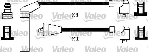 VALEO Комплект проводов зажигания 346481