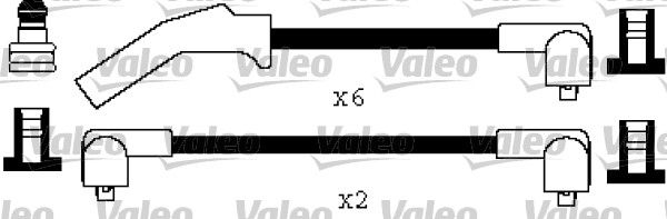 VALEO Комплект проводов зажигания 346483