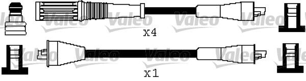 VALEO Комплект проводов зажигания 346504