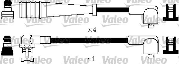 VALEO Комплект проводов зажигания 346605