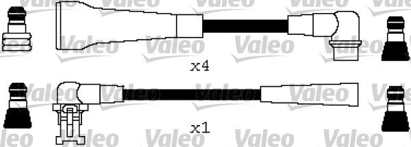 VALEO Комплект проводов зажигания 346607