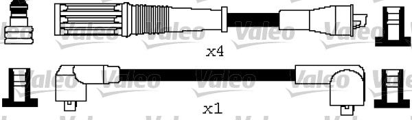 VALEO Комплект проводов зажигания 346610