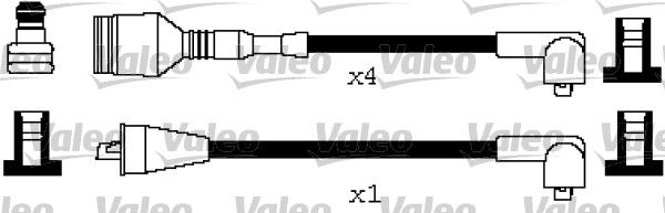 VALEO Комплект проводов зажигания 346624
