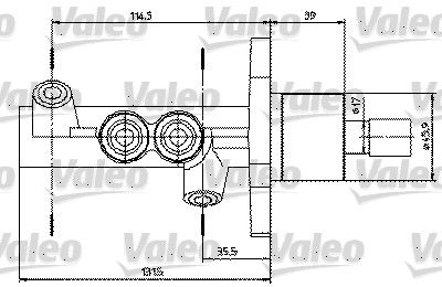 VALEO Главный тормозной цилиндр 402314