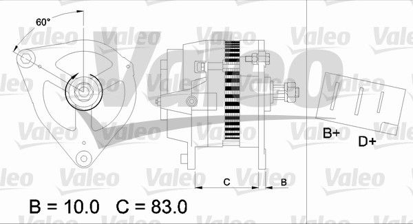 VALEO Генератор 436140