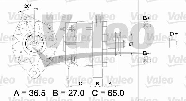 VALEO Генератор 436246