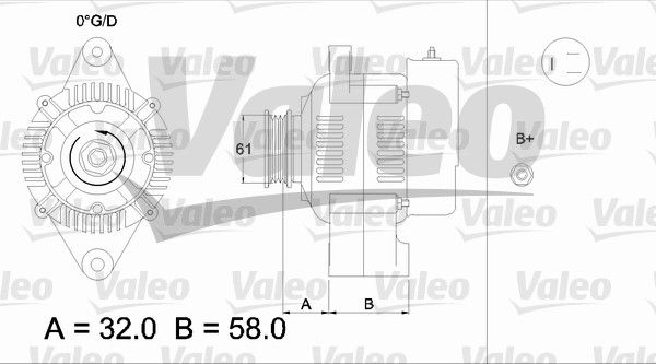 VALEO Генератор 436521