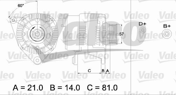 VALEO Generaator 436744