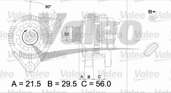 VALEO Генератор 436753