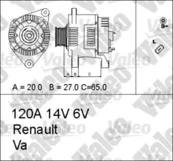 VALEO Generaator 437184