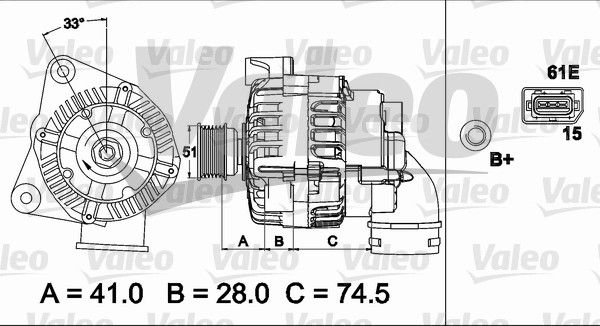 VALEO Generaator 437500