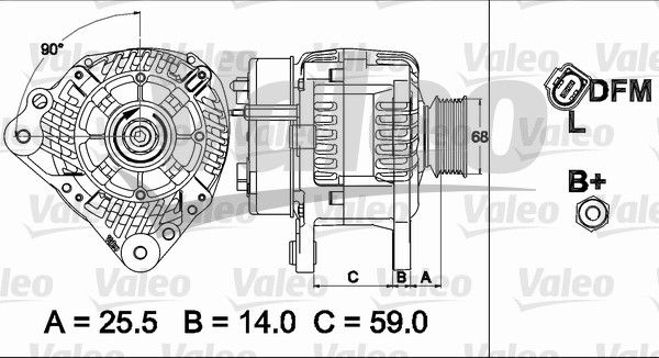 VALEO Generaator 437513