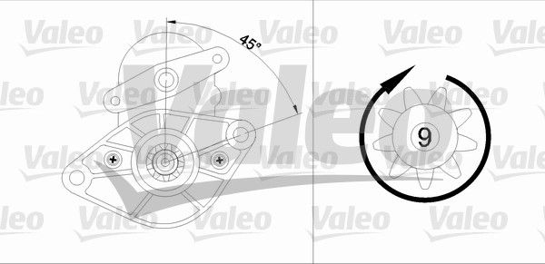 VALEO Стартер 455591