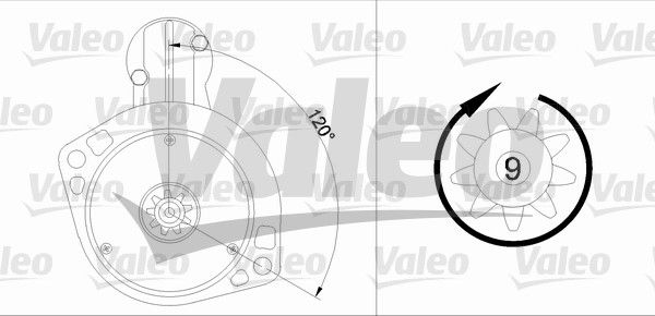 VALEO Стартер 455912