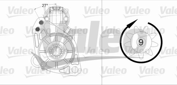 VALEO Starter 458186