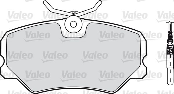 VALEO Комплект тормозных колодок, дисковый тормоз 540148