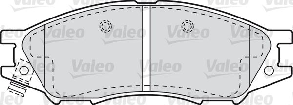 VALEO Комплект тормозных колодок, дисковый тормоз 541609